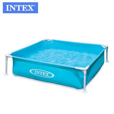 INTEX 57173 Free inflatable rectangle bracket kids steel pool Sea baby ball pool children swimming pool Fishing basin